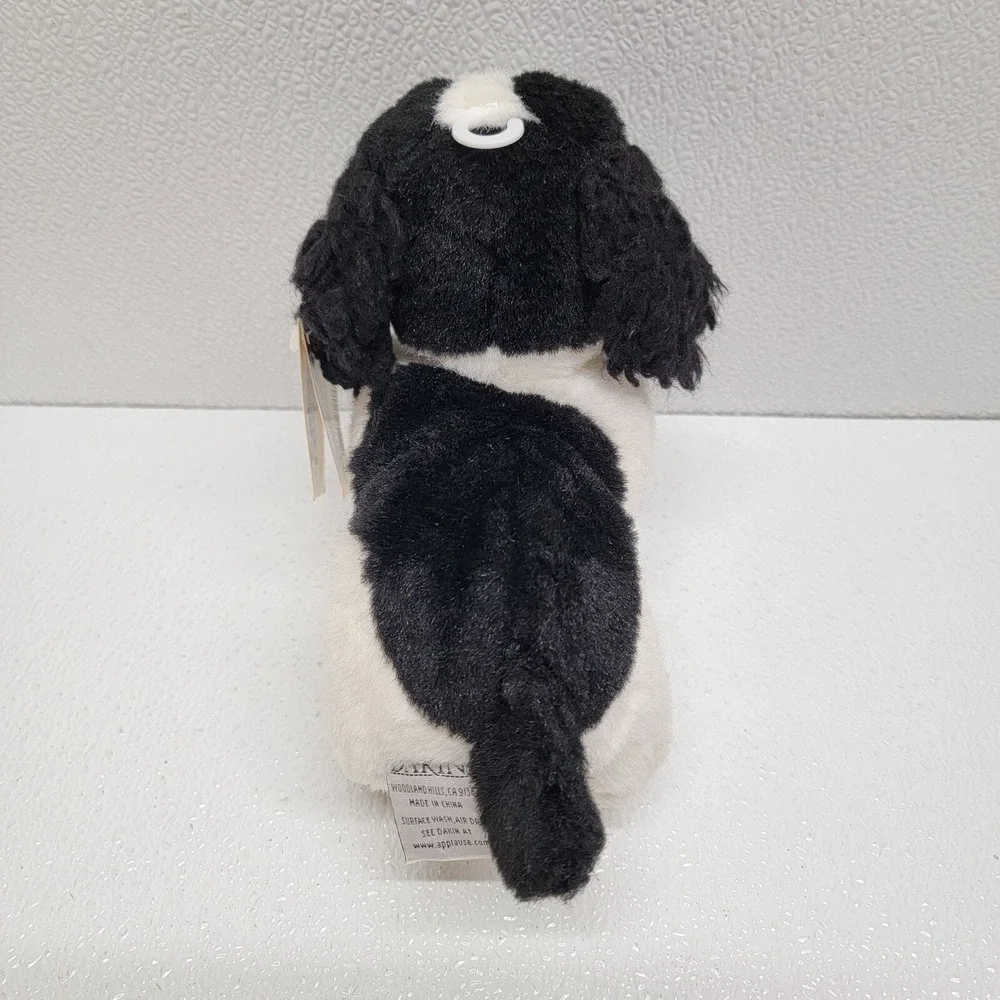Dakin Baby Pups Brinkley Springer Spaniel White Black Puppy Dog Plush